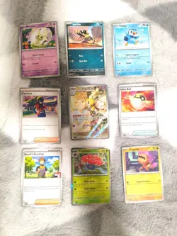 Pokemon 9 Card Bulk Lot | 1 Holo + 8 Common - Authentic TCG Collection (6) - Image 1