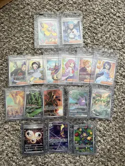 Pokemon TCG 16 Card Lot of Trainers & Full Arts Various Sets English NM - Image 1