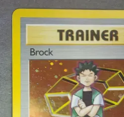Rare Holo Pokemon Gym Heroes "Brock" Trainer Card 15/132 (Unlimited, English) - Image 3