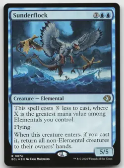 Sunderflock R Foil Lorwyn Eclipsed 74 NM - Image 1
