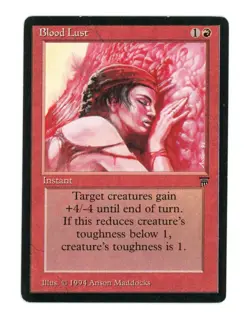 Magic the Gathering - Legends Blood Lust Uncommon 1994 Vintage - Image 1