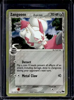 2007 Pokemon POP Series 5 Zangoose Retail Exclusive Holofoils #15/17 - Image 1