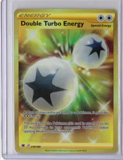 Pokemon TCG - Double Turbo Energy (Secret) 216/189 Swsh10: Astral Radiance Holo - Image 1
