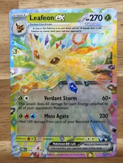 Pokemon TCG - S&V - Prismatic Evolutions - Leafeon EX 006/131 - Double Rare - NM - Image 1