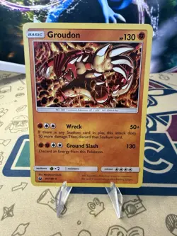 Groudon 81/168 Holo SM Celestial Storm Pokemon TCG - Image 1
