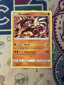 Groudon 81/168 Holo SM Celestial Storm Pokemon TCG - Image 3