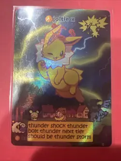 Pokiebubies 1st Edition Fan Art Chef Ken Lee Joltie X #145 Jolteon Holo Pokemon - Image 1