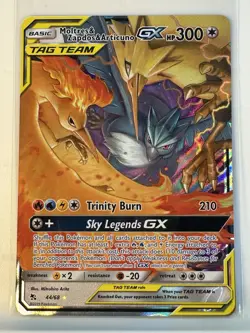 Moltres Zapdos Articuno GX Hidden Fates 44/68 Tag Team Pokemon. NM - Image 1