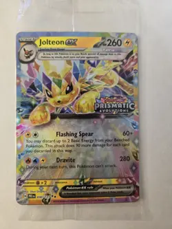 Pokemon Jolteon ex 030/131 Prismatic Evolutions Promo Stamp Holo Stage 1 260HP - Image 1