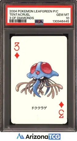 Pokemon 2004 Tentacruel 3 Diamonds LeafGreen Playing Card Japanese GEM MT PSA 10 - Image 1