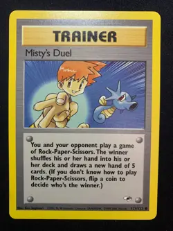 MISTY'S DUEL - 123/132 - GYM HEROES - POKEMON CARD - LP - Image 1