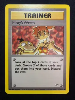 MISTY'S WRATH - 114/132 - GYM HEROES - POKEMON CARD - LP - Image 1