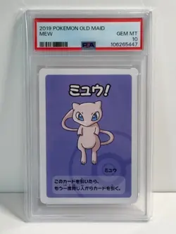 PSA 10 Mew Old Maid Pokemon Center Card Babanuki Game Japanese 2019 - Image 1