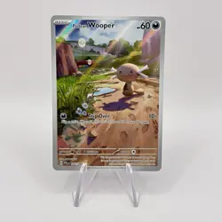 Phantasmal Flames Paldean Wooper 102/094 Illustration Rare Pokemon Card - Image 1