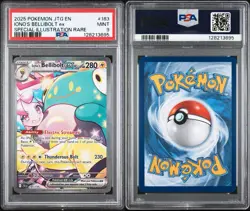 Iono's Bellibolt EX 183/159 SV09 Journey Together Pokemon TCG Card PSA 9 - Image 3