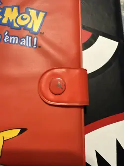 Vintage 1999 Authentic Red Pikachu Pokemon 4-Pocket Card Binder Book Album - Image 3