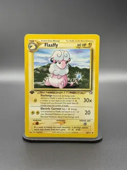 Flaaffy 34/111 (1st Edition) Neo Genesis Vintage Pokemon Cards WoTc (MP) - Image 1