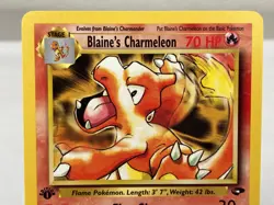Blaine's Charmeleon 31/132 Gym Challenge Pokemon Card 1st Edition - Near Mint - Image 3
