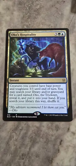 Oko's Hospitality Throne of Eldraine Regular Instant Rare MTG NM - Image 1