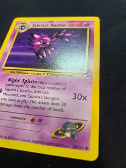 SABRINA'S HAUNTER - 058/132 - GYM HEROES - POKEMON CARD - LP - Image 3
