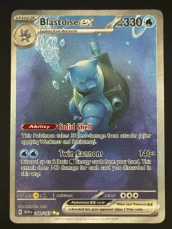Pokemon - Blastoise ex- 200/165 - Scarlet Violet 151 - SIR - Near Mint - Image 1