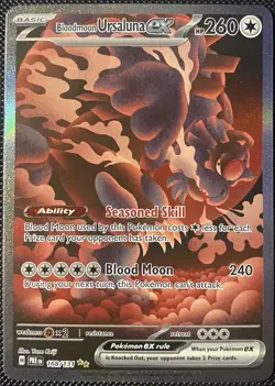 Bloodmoon Ursaluna ex 168/131 Sv: Prismatic Evolutions Holo - Pokemon Card - Image 1