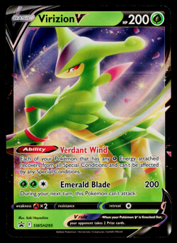 VIRIZION V SWSH295 SWSH BLACK STAR PROMOS POKEMON TCG - Image 1