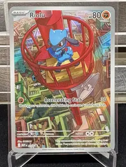 Pokemon TCG Mega Evolutions Riolu MEP 010 Black Star Promo - Image 1