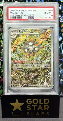 PSA 10 POKEMON 2024 SVP EN-SV BLACK STAR PROMO #159 MAGNETON - Image 1