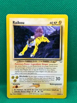 Pokemon Tcg Raikou 22/64 Neo Revelation Non Holo Rare German - Image 1