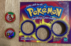 Nintendo Pokemon Battling Coin Game 1999 Gold RARE Hasbro - You Choose - - Image 1