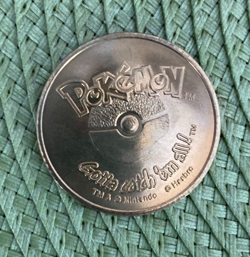 Nintendo Pokemon Battling Coin Game 1999 Gold RARE Hasbro - You Choose - - Image 2