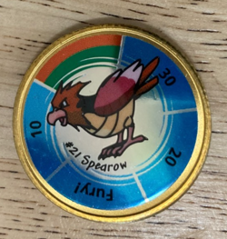 Nintendo Pokemon Battling Coin Game 1999 Gold RARE Hasbro - You Choose - - Image 4