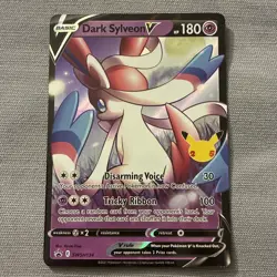 Pokemon 25th Anniversary Celebration Dark Sylveon V Promo SWSH134 - Image 1