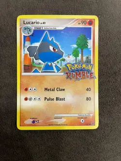 Lucario 12/16 Pokemon Rumble Set Stamped English 2009 NM - Image 1