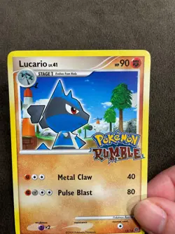 Lucario 12/16 Pokemon Rumble Set Stamped English 2009 NM - Image 2