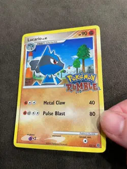 Lucario 12/16 Pokemon Rumble Set Stamped English 2009 NM - Image 4
