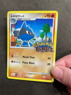Lucario 12/16 Pokemon Rumble Set Stamped English 2009 NM - Image 5