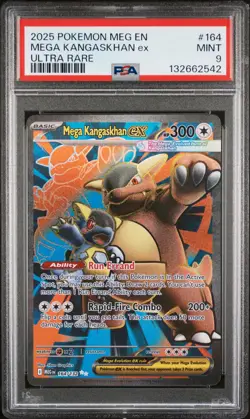 2025 POKEMON MEG EN-MEGA EVOLUTION ULTRA RARE #164 MEGA KANGASKHAN EX PSA 9 - Image 1