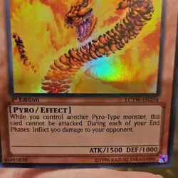 Yu-Gi-Oh! Solar Flare Dragon LCYW-EN254 1st Edition Holo Effect Pyro - Image 2