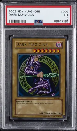 2002 YU-GI-OH! STARTER DECK: YUGI #006 DARK MAGICIAN PSA 5 - Image 1