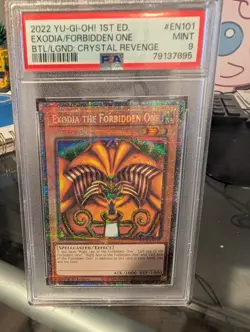 2022 Yugioh BLCR-EN101 Exodia the Forbidden One Starlight Rare 1st PSA 9 - Image 1