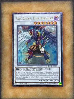 Yugioh Assault Blackwing - Raikiri the Rain Shower DOCS-EN047 Ultimate 1st NM - Image 1