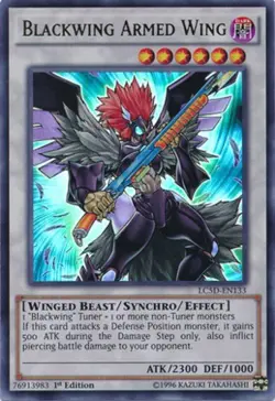 Yugioh! HP Blackwing Armed Wing - LC5D-EN133 - Ultra Rare - 1st Edition Heavily - Image 1