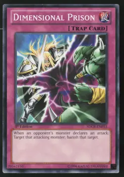 Dimensional Prison SDCR-EN033 1st Edition Yu-Gi-Oh - Image 1