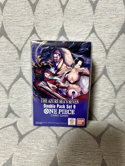 One Piece TCG: Double Pack Set 9 The Azure Sea's Seven - New Sealed - Image 1