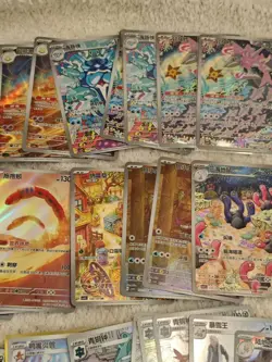 100 pcs Pokemon Chinese Card AR & CHR Full Art Holo Bulk Pack Lot Wholesale Card - Image 3