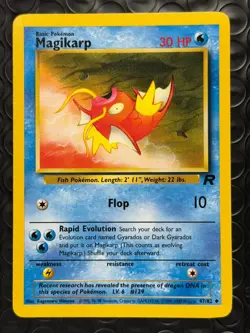 Magikarp 47/82 Base Set Series Team Rocket Uncommon Basic Pokemon Card 2000 NM - Image 1