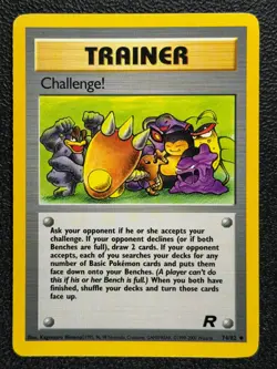 Challenge! 74/82 Base Set Team Rocket Uncommon Pokemon TRAINER Card 2000 NM - Image 1