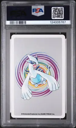 2000 POKEMON SILVER VERSION PLAYING CARDS ACE OF DIAMONDS #158 TOTODILE PSA 6 - Image 2